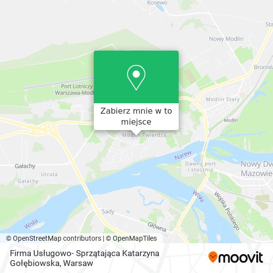 Mapa Firma Usługowo- Sprzątająca Katarzyna Gołębiowska