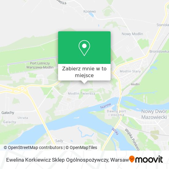 Mapa Ewelina Korkiewicz Sklep Ogólnospożywczy