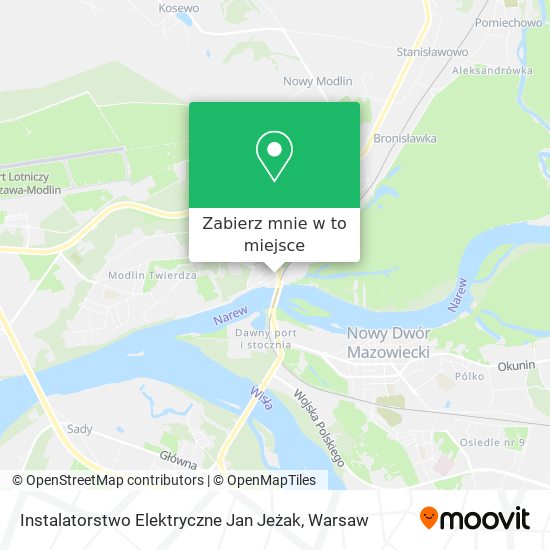 Mapa Instalatorstwo Elektryczne Jan Jeżak