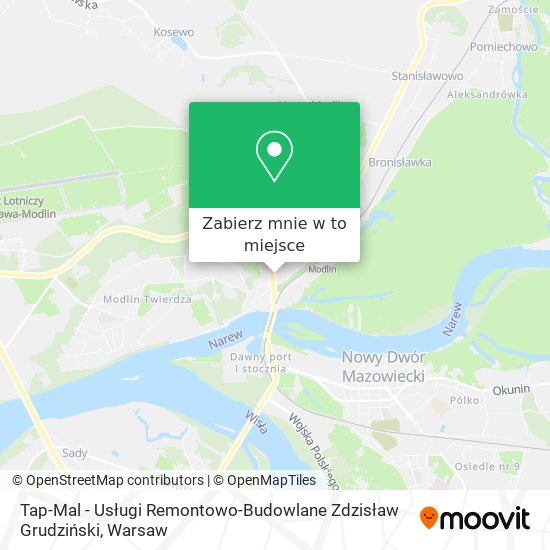 Mapa Tap-Mal - Usługi Remontowo-Budowlane Zdzisław Grudziński