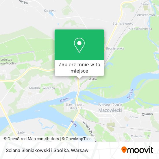 Mapa Ściana Sieniakowski i Spółka