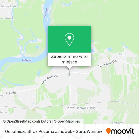 Mapa Ochotnicza Straż Pożarna Janówek - Góra