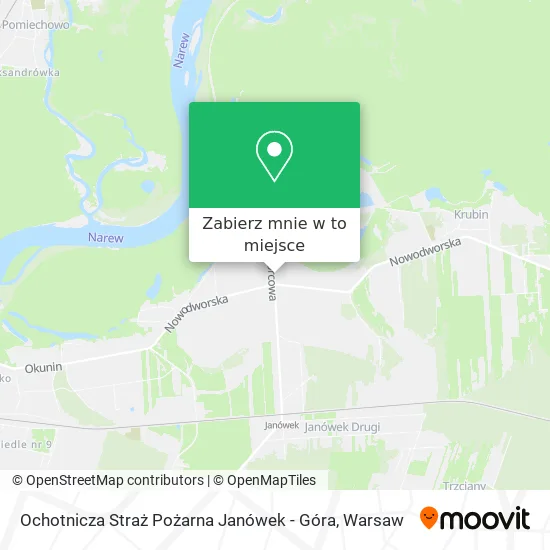 Mapa Ochotnicza Straż Pożarna Janówek - Góra