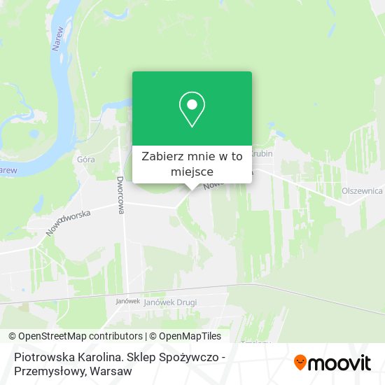 Mapa Piotrowska Karolina. Sklep Spożywczo - Przemysłowy