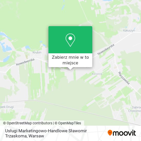 Mapa Usługi Marketingowo-Handlowe Sławomir Trzaskoma