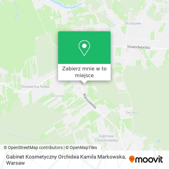 Mapa Gabinet Kosmetyczny Orchidea Kamila Markowska