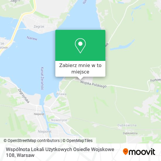 Mapa Wspólnota Lokali Użytkowych Osiedle Wojskowe 108