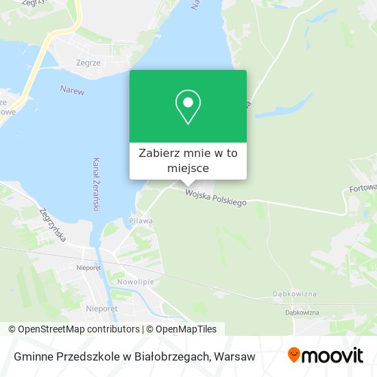 Mapa Gminne Przedszkole w Białobrzegach