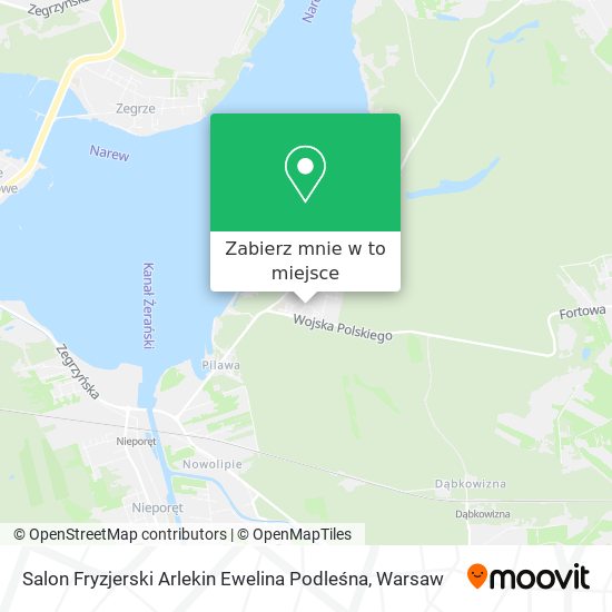 Mapa Salon Fryzjerski Arlekin Ewelina Podleśna