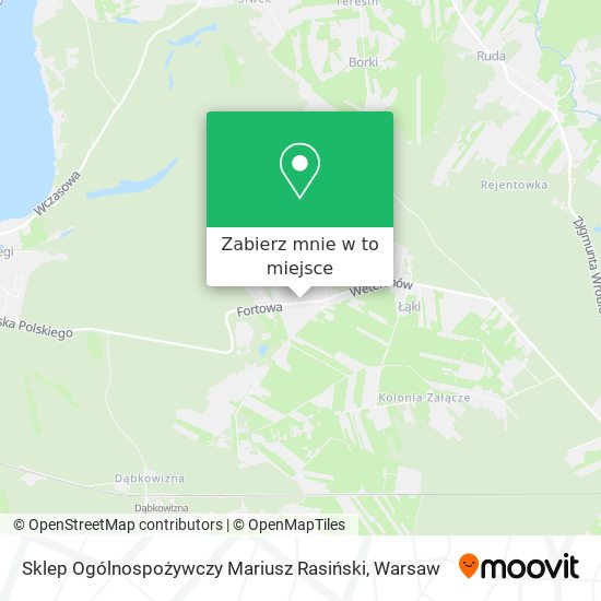 Mapa Sklep Ogólnospożywczy Mariusz Rasiński