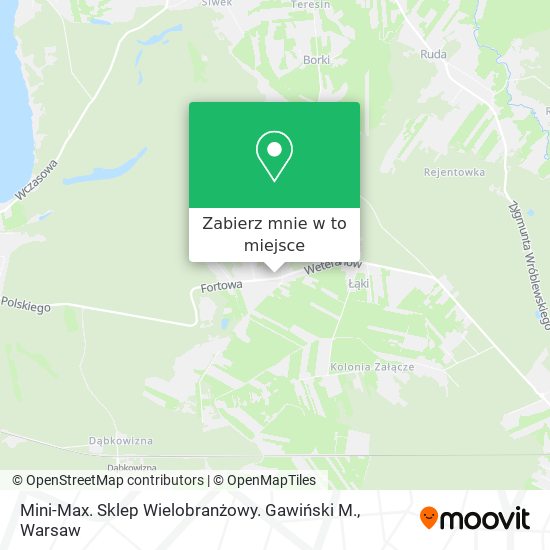 Mapa Mini-Max. Sklep Wielobranżowy. Gawiński M.