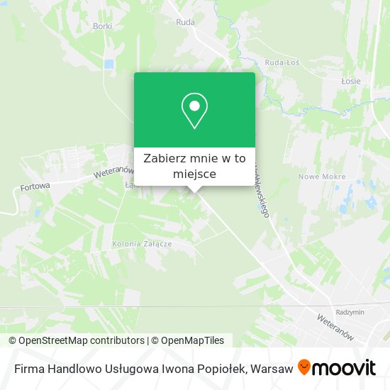 Mapa Firma Handlowo Usługowa Iwona Popiołek