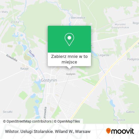 Mapa Wilstor. Usługi Stolarskie. Wiland W.