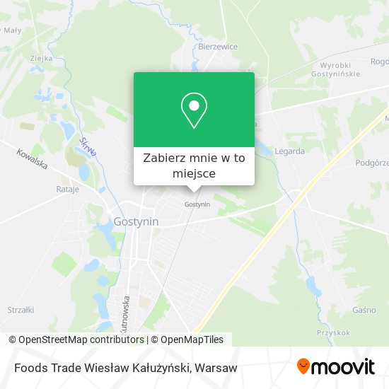 Mapa Foods Trade Wiesław Kałużyński