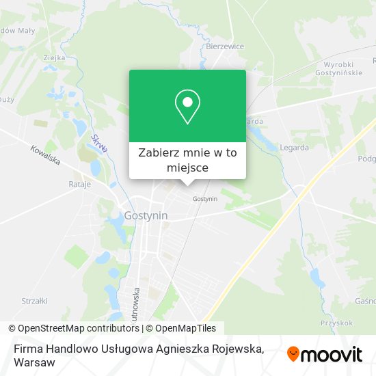 Mapa Firma Handlowo Usługowa Agnieszka Rojewska