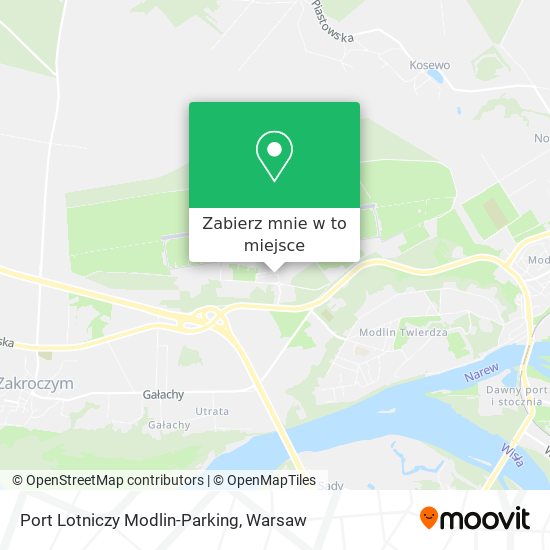 Mapa Port Lotniczy Modlin-Parking