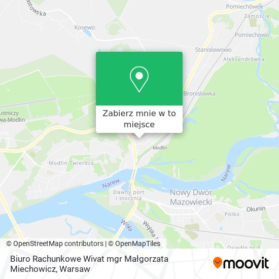 Mapa Biuro Rachunkowe Wivat mgr Małgorzata Miechowicz