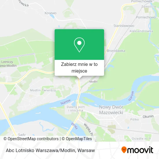 Mapa Abc Lotnisko Warszawa/Modlin