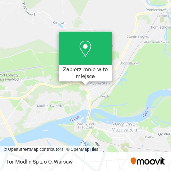 Mapa Tor Modlin Sp z o O