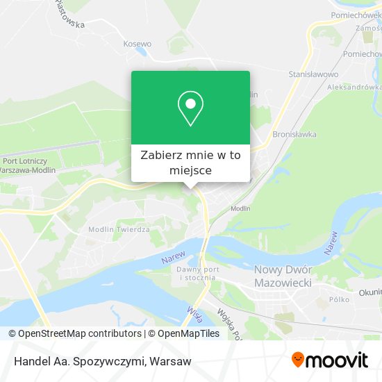 Mapa Handel Aa. Spozywczymi