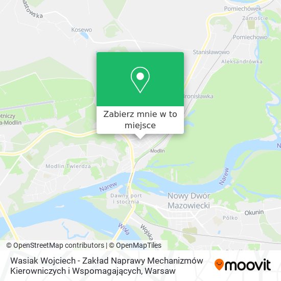 Mapa Wasiak Wojciech - Zakład Naprawy Mechanizmów Kierowniczych i Wspomagających