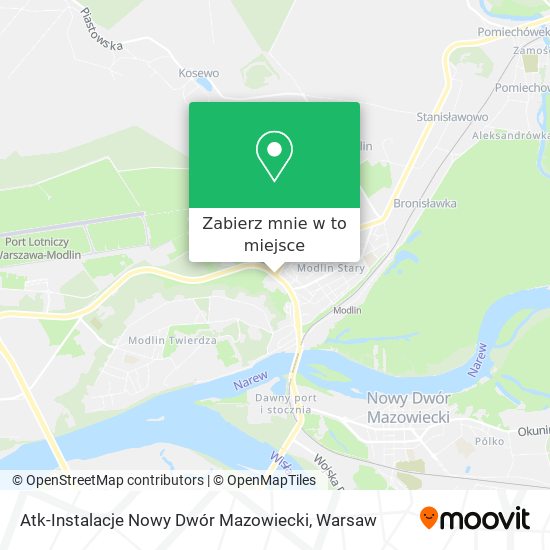 Mapa Atk-Instalacje Nowy Dwór Mazowiecki