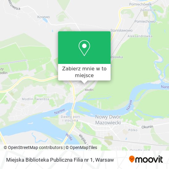 Mapa Miejska Biblioteka Publiczna Filia nr 1