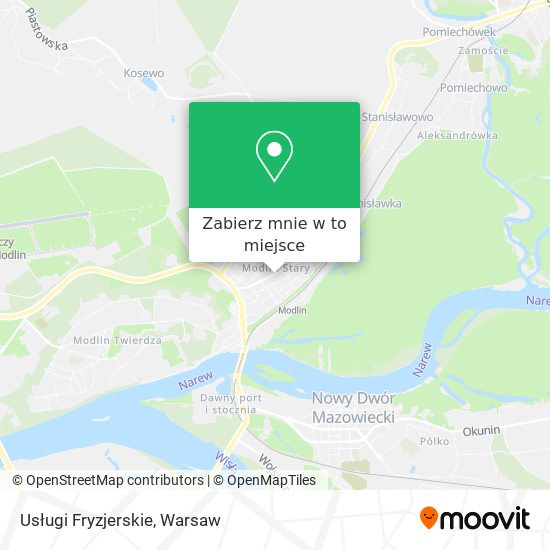 Mapa Usługi Fryzjerskie