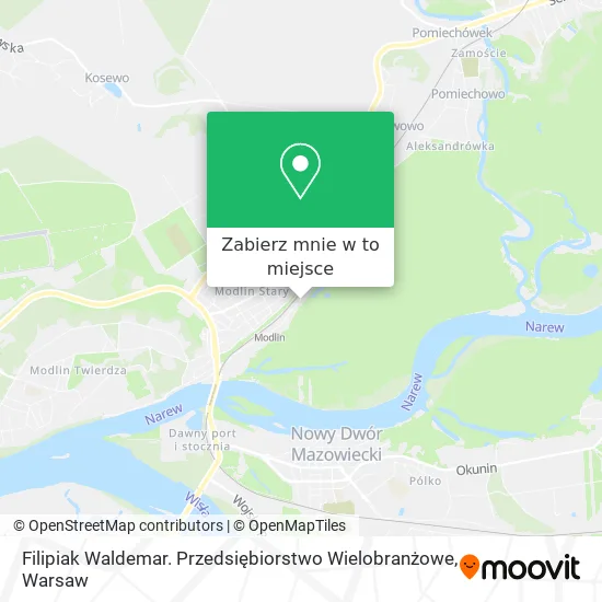 Mapa Filipiak Waldemar. Przedsiębiorstwo Wielobranżowe