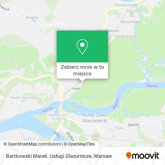 Mapa Bartkowski Marek. Usługi Glazurnicze