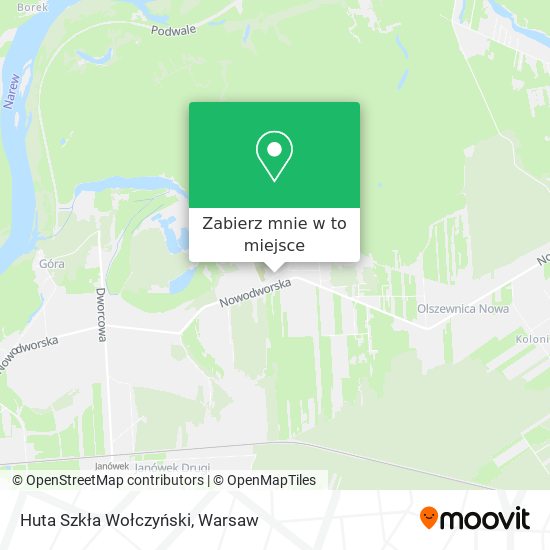 Mapa Huta Szkła Wołczyński