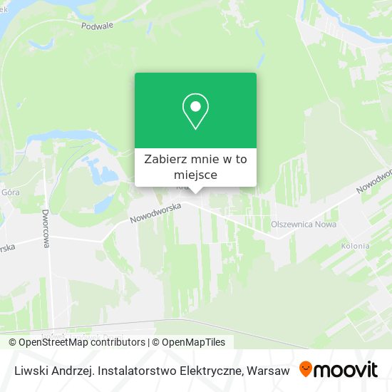 Mapa Liwski Andrzej. Instalatorstwo Elektryczne