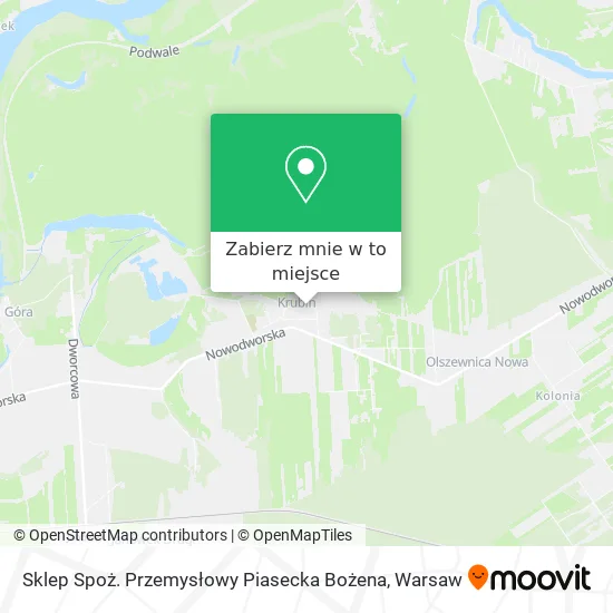 Mapa Sklep Spoż. Przemysłowy Piasecka Bożena