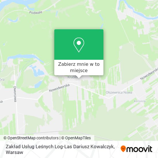 Mapa Zakład Usług Leśnych Log-Las Dariusz Kowalczyk