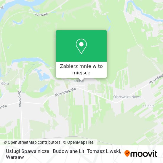 Mapa Usługi Spawalnicze i Budowlane Litl Tomasz Liwski