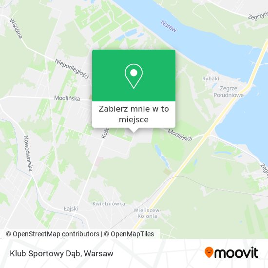 Mapa Klub Sportowy Dąb