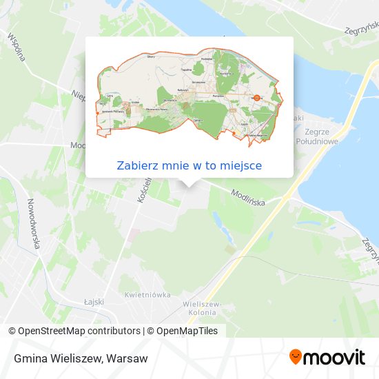 Mapa Gmina Wieliszew