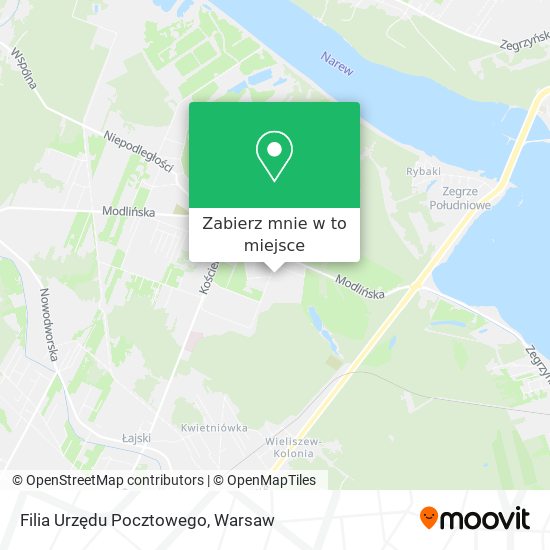 Mapa Filia Urzędu Pocztowego