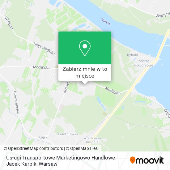 Mapa Usługi Transportowe Marketingowo Handlowe Jacek Karpik