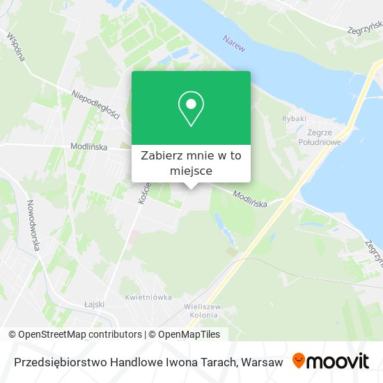 Mapa Przedsiębiorstwo Handlowe Iwona Tarach