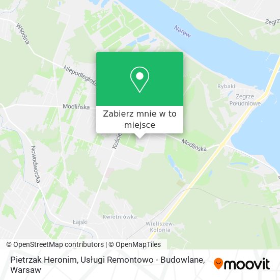 Mapa Pietrzak Heronim, Usługi Remontowo - Budowlane