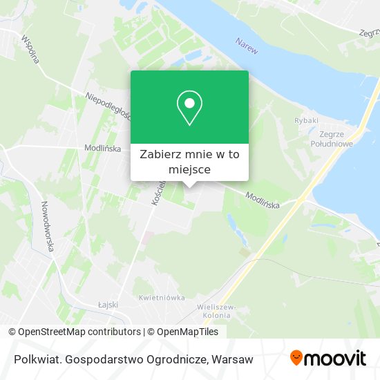 Mapa Polkwiat. Gospodarstwo Ogrodnicze