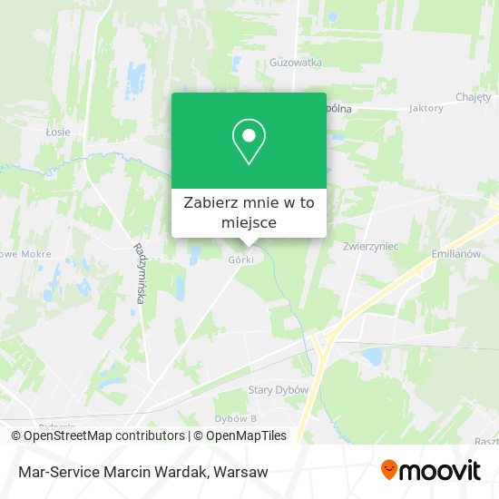 Mapa Mar-Service Marcin Wardak