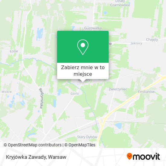 Mapa Kryjówka Zawady