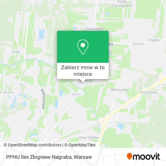 Mapa PPHU Ilex Zbigniew Nagraba