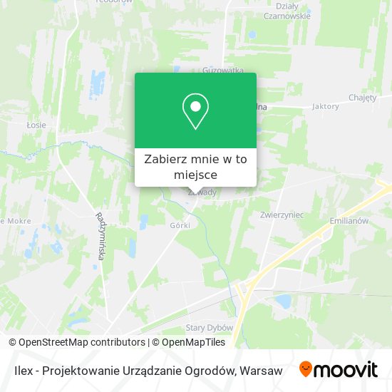 Mapa Ilex - Projektowanie Urządzanie Ogrodów