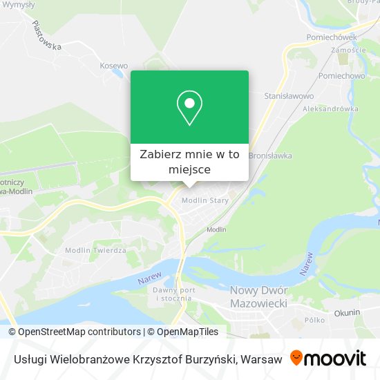 Mapa Usługi Wielobranżowe Krzysztof Burzyński