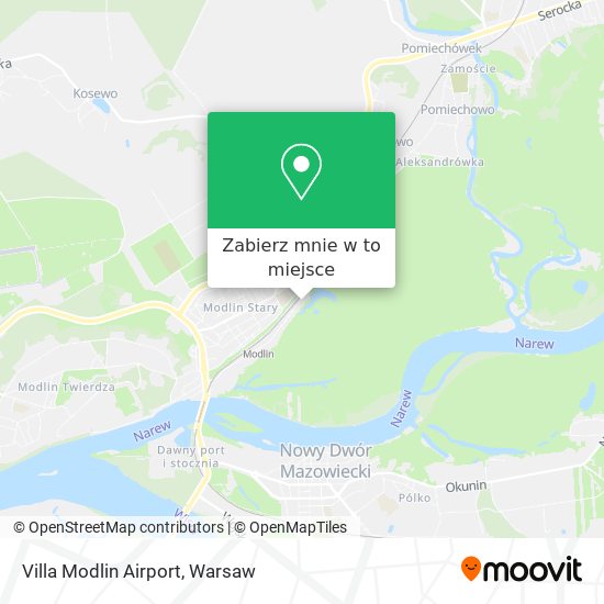 Mapa Villa Modlin Airport