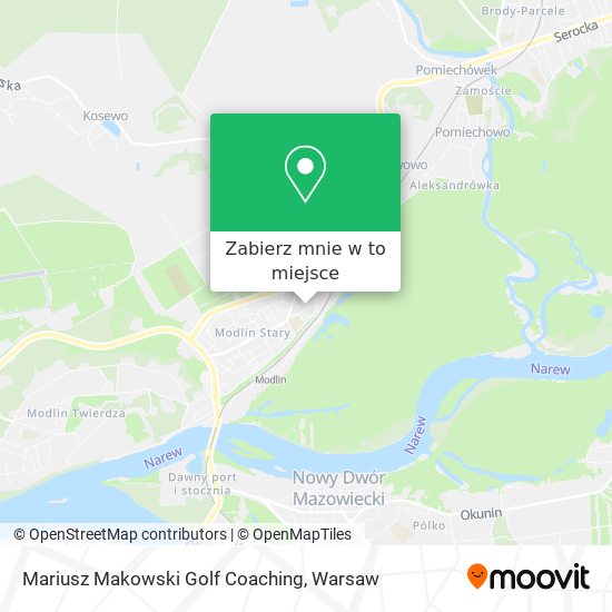 Mapa Mariusz Makowski Golf Coaching