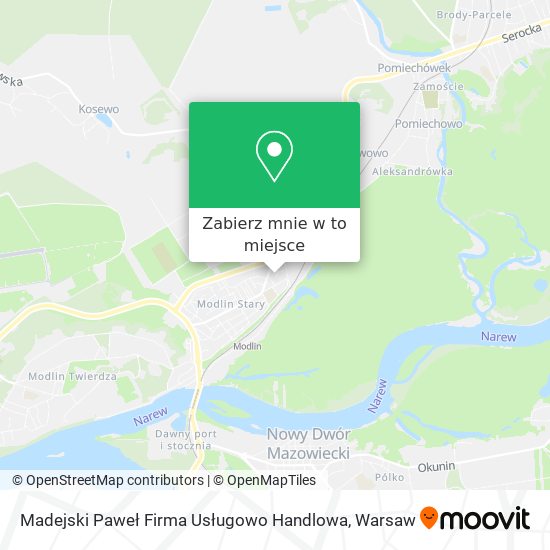 Mapa Madejski Paweł Firma Usługowo Handlowa